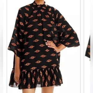 NWT Rhode Marika relaxed fit dress in ikat, sz small- elegant!